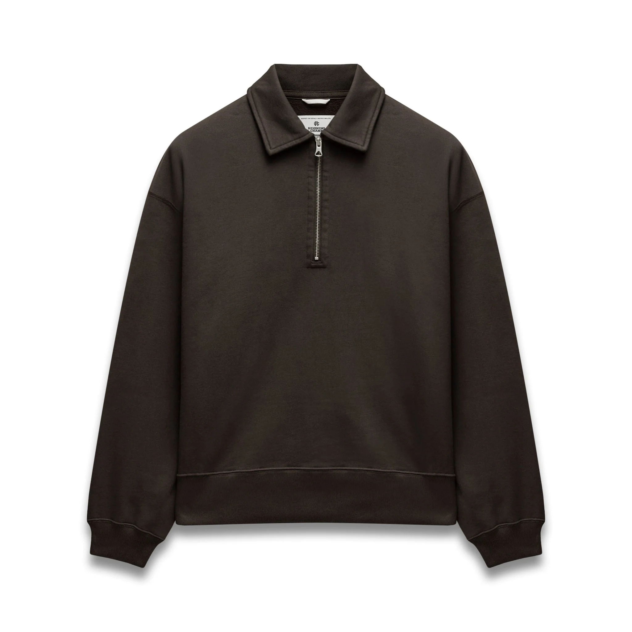 Brushed Fleece Relaxed Half Zip Sweatshirt