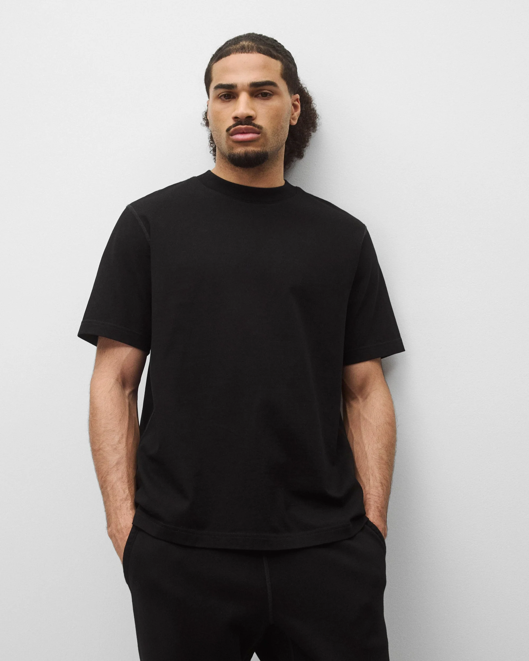 Kyoto Black Midweight Jersey Standard T-Shirt - Image 2