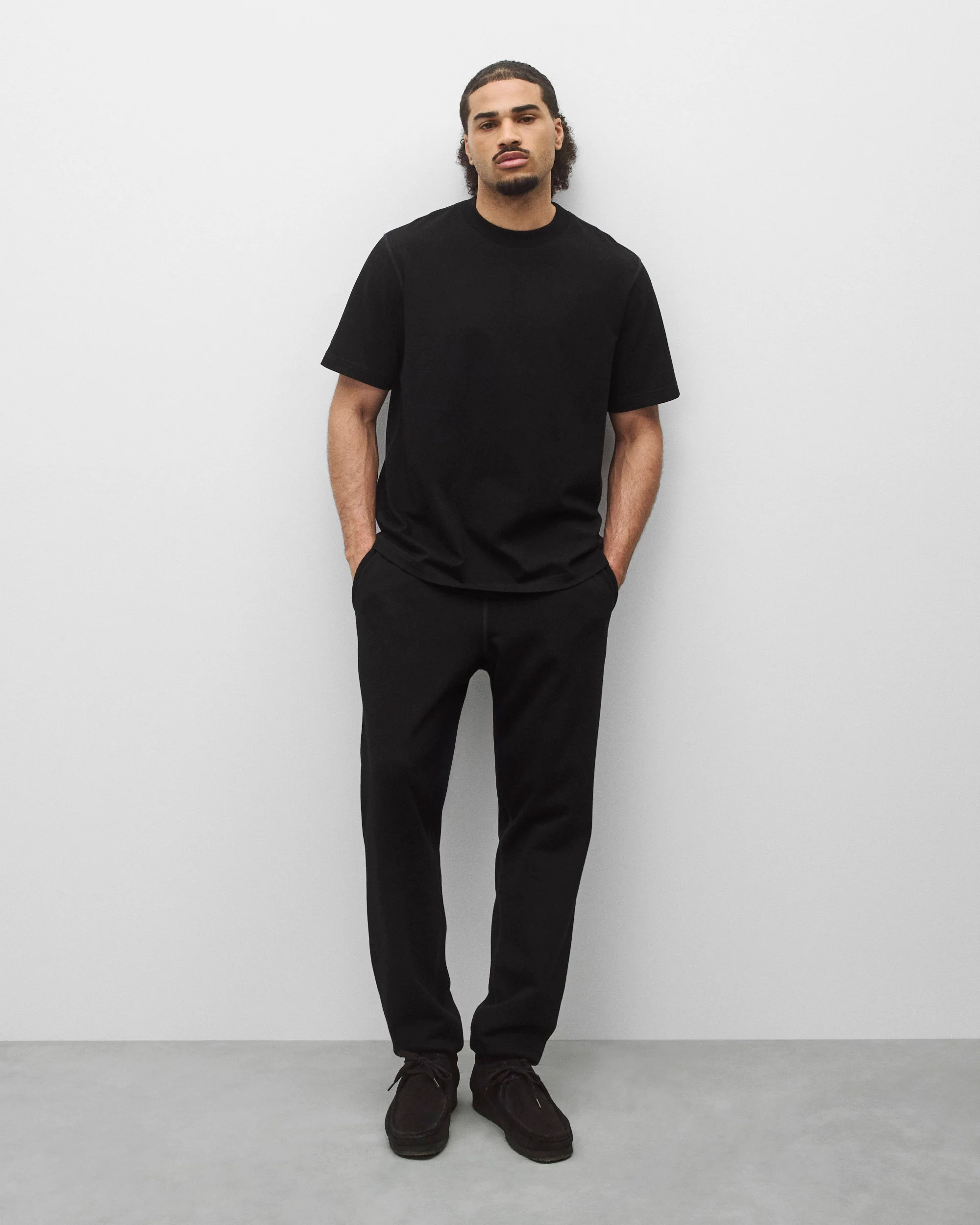 Kyoto Black Midweight Terry Standard Sweatpant - Image 2