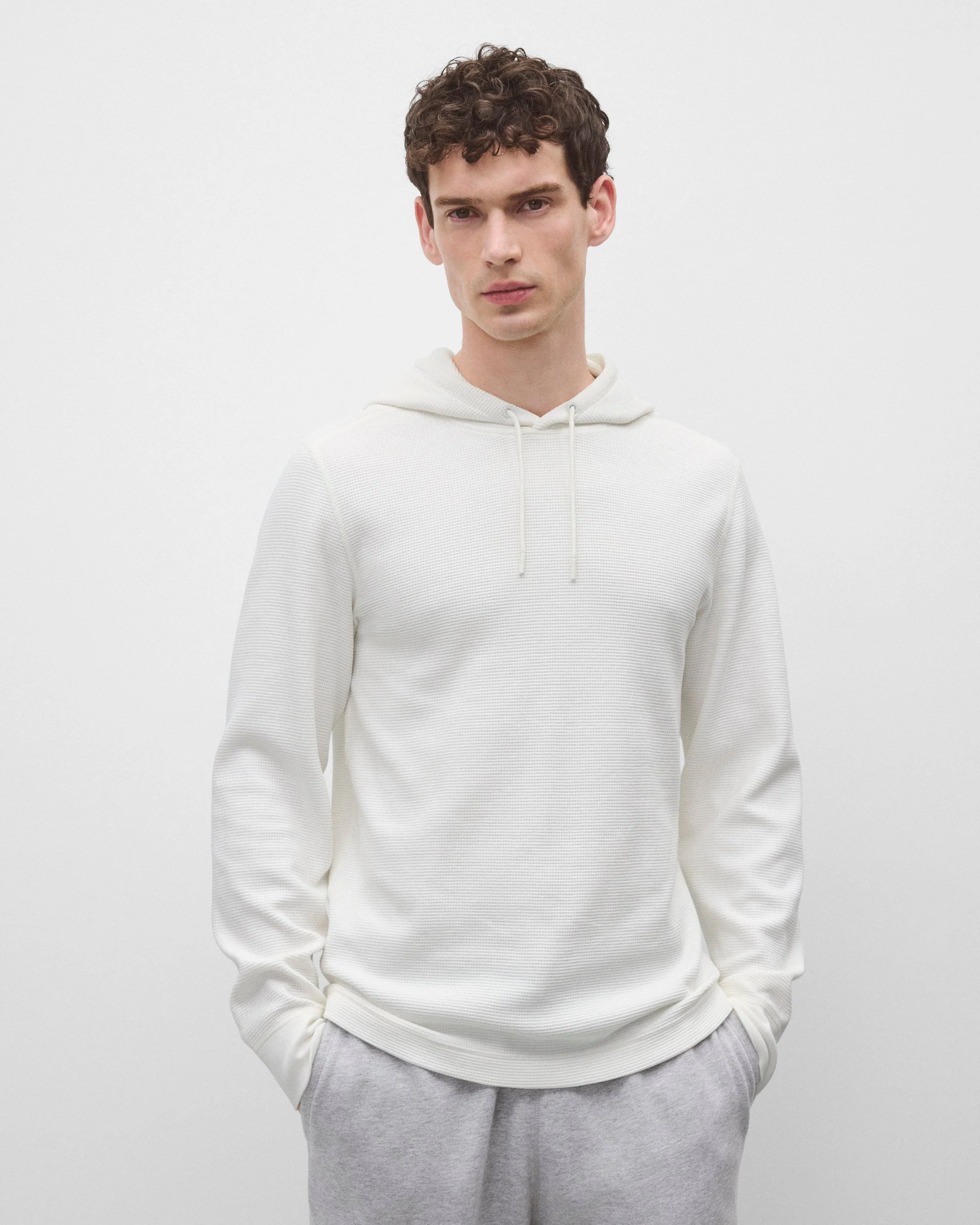 Lightweight Waffle Standard Hoodie - Image 2
