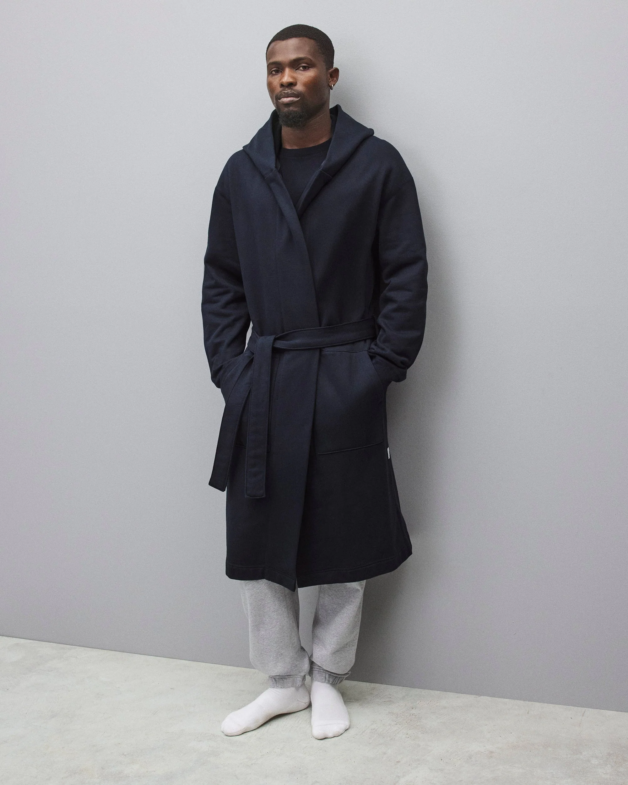 Midweight Terry Relaxed Hooded Robe - Image 2
