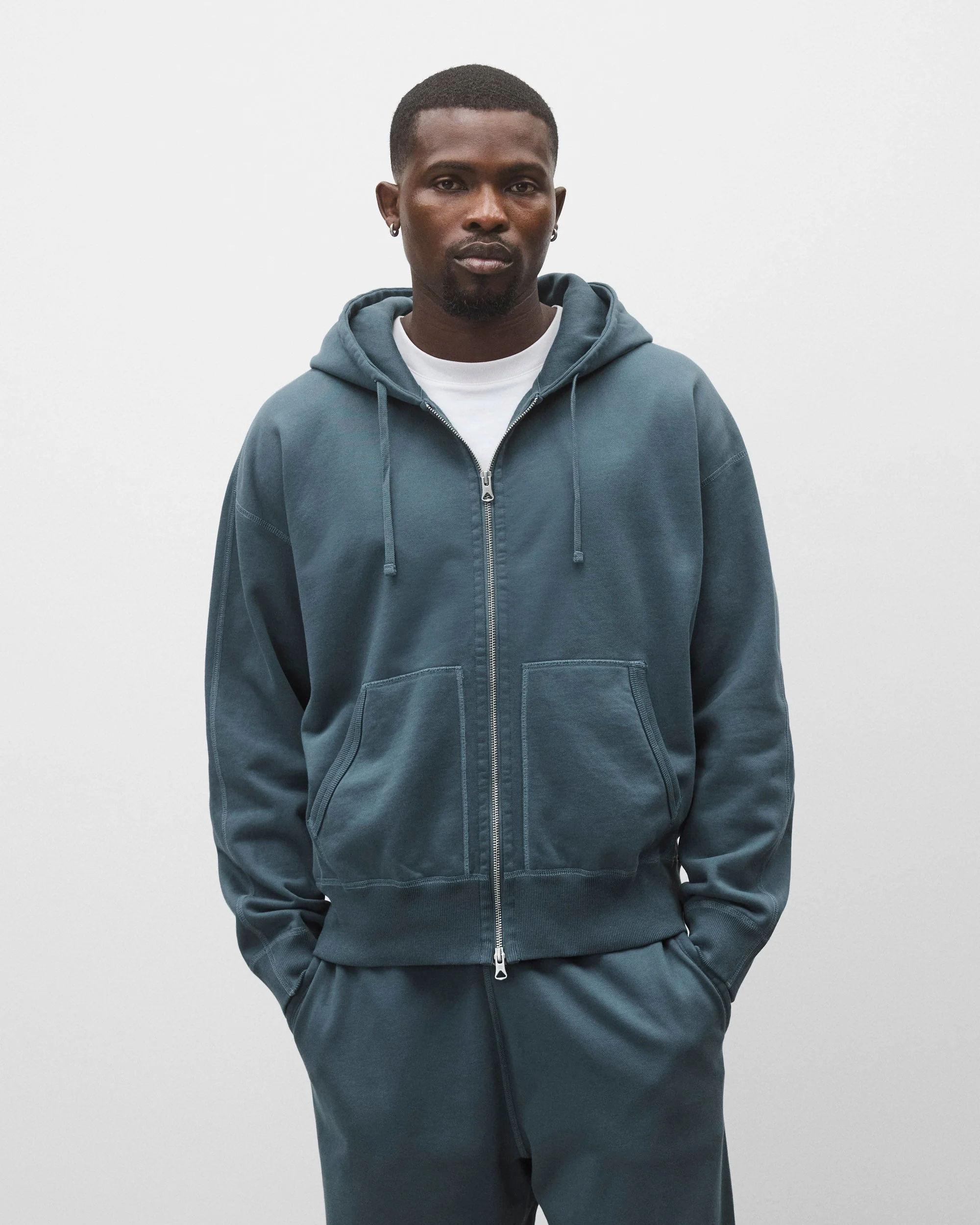 Midweight Terry Relaxed Zip Hoodie - Image 2