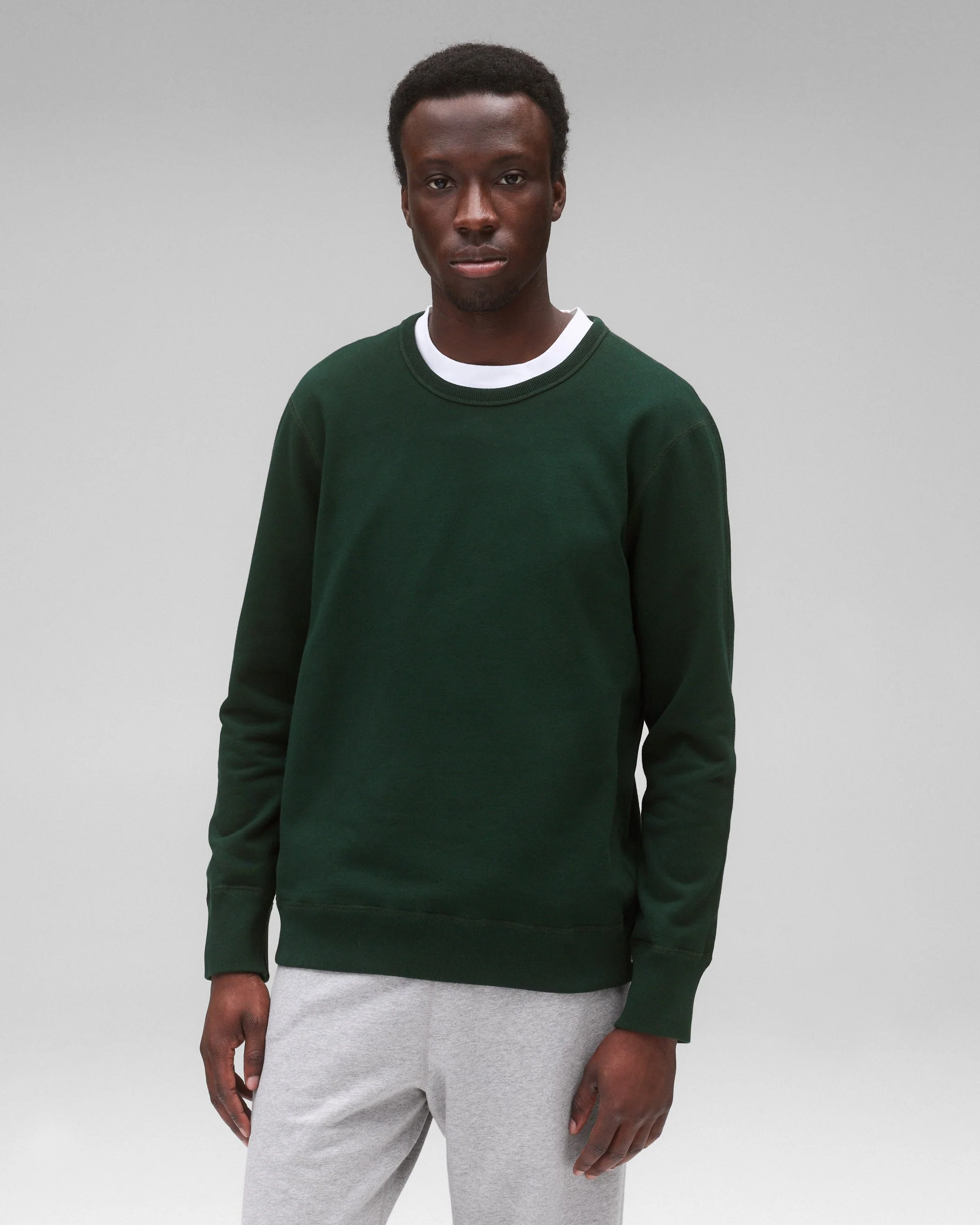 Midweight Terry Slim Crewneck - Image 2
