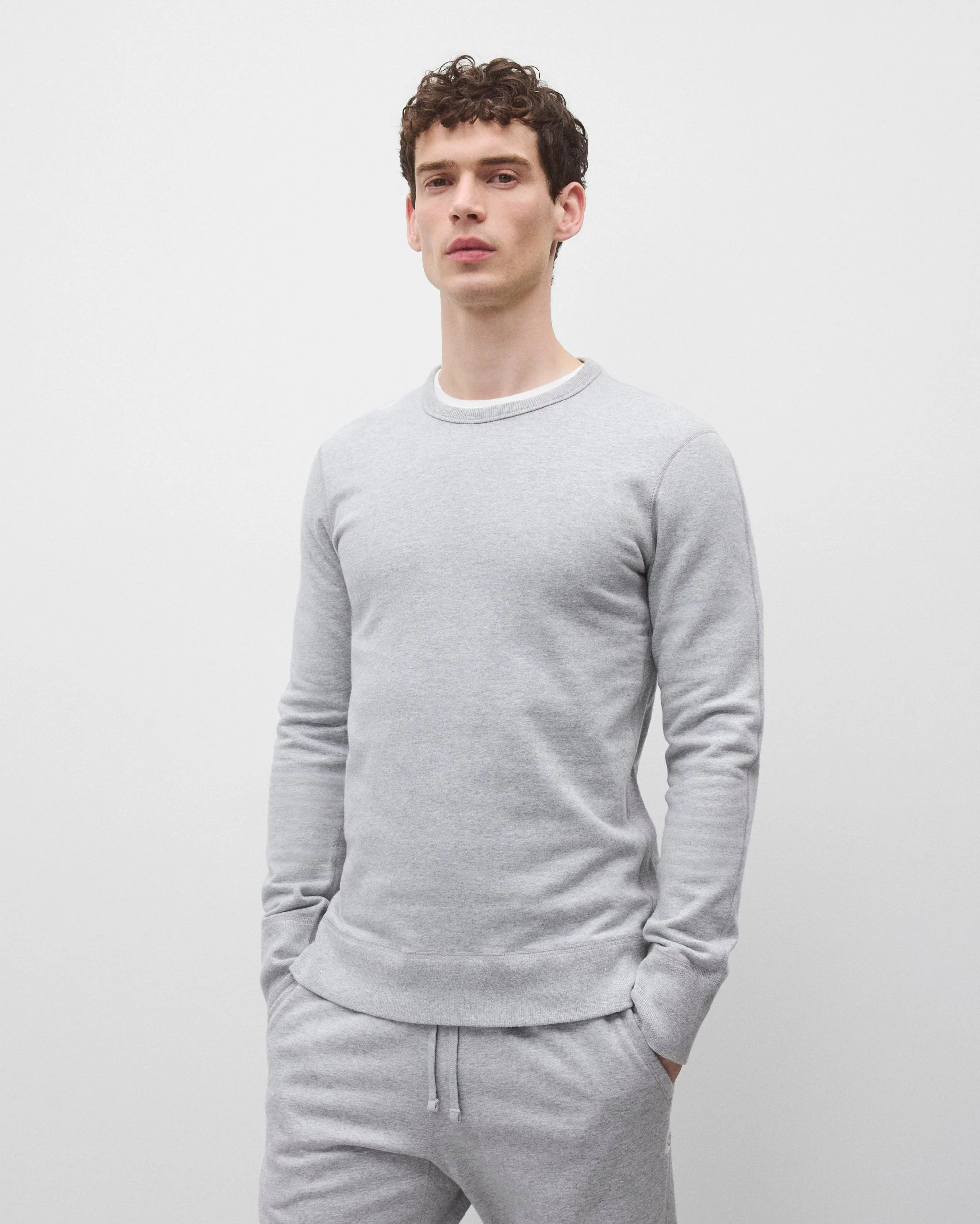 Midweight Terry Slim Crewneck - Image 2