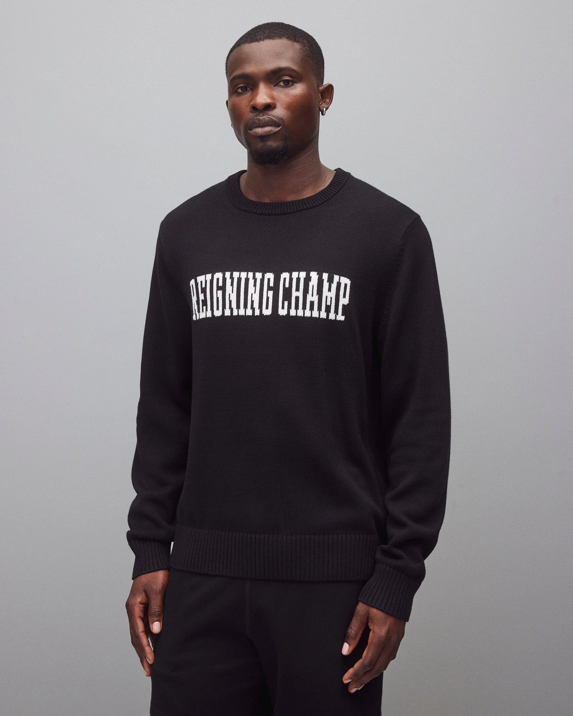 Supima Knit Collegiate Crewneck - Image 2