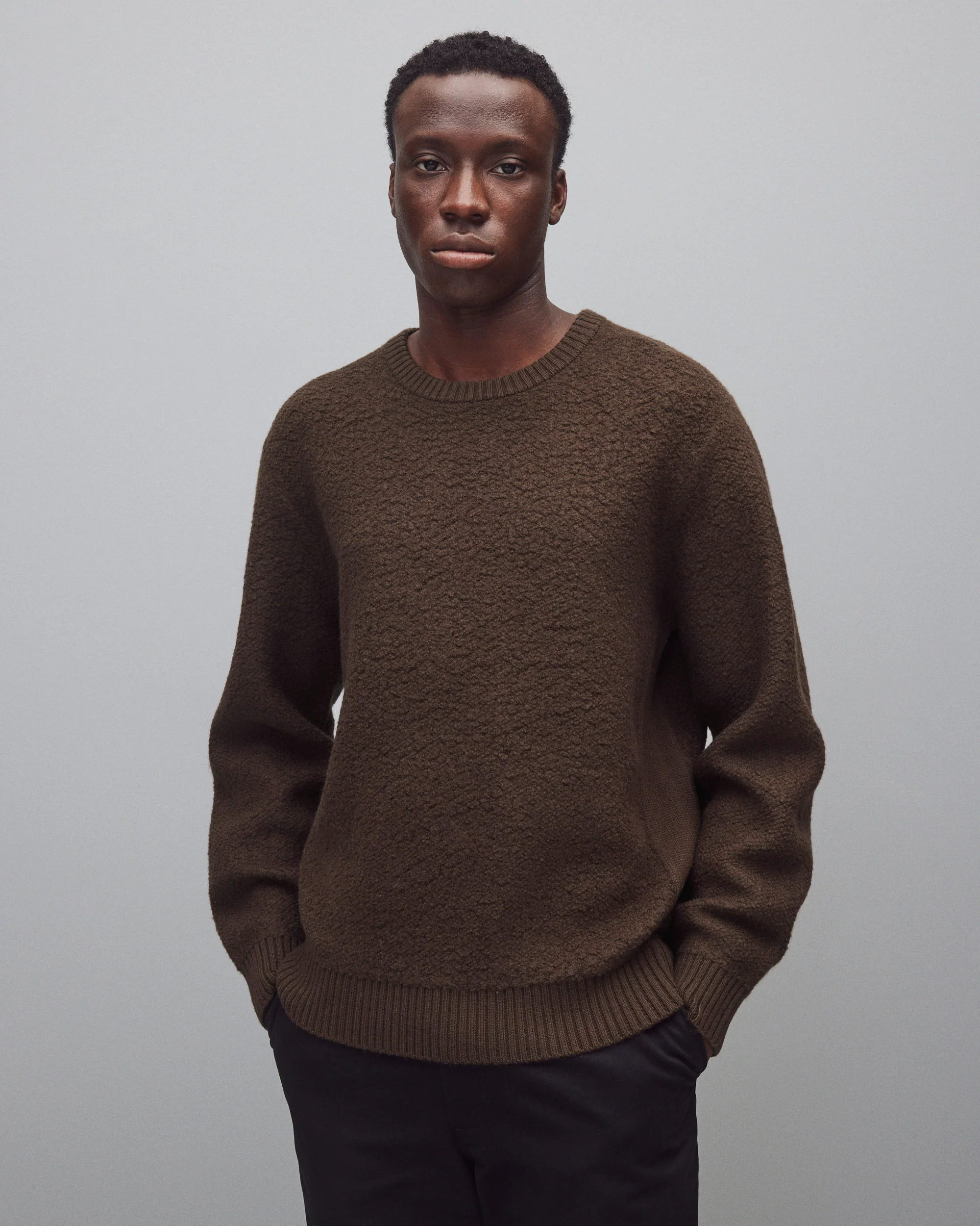 Textured Boucle Turf Crewneck - Image 2